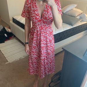 Boohoo long floral dress